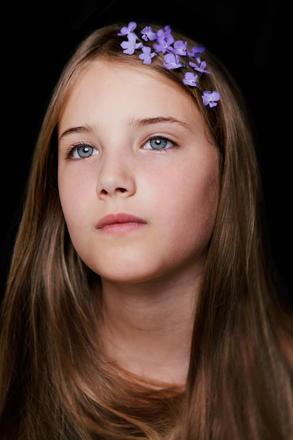 Floral child portrait photography london