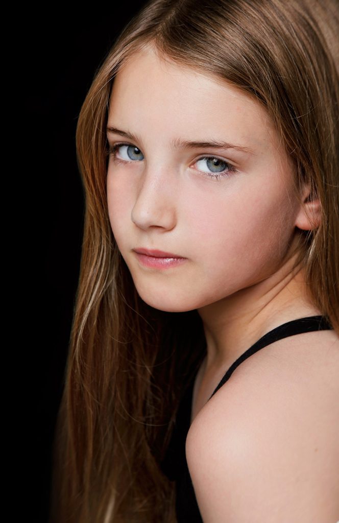child modelling photography